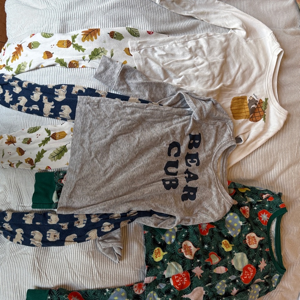 Three sets of boys Old Navy pajamas